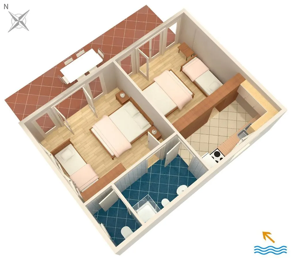 Apartment Selce 2381A Chorvatsko